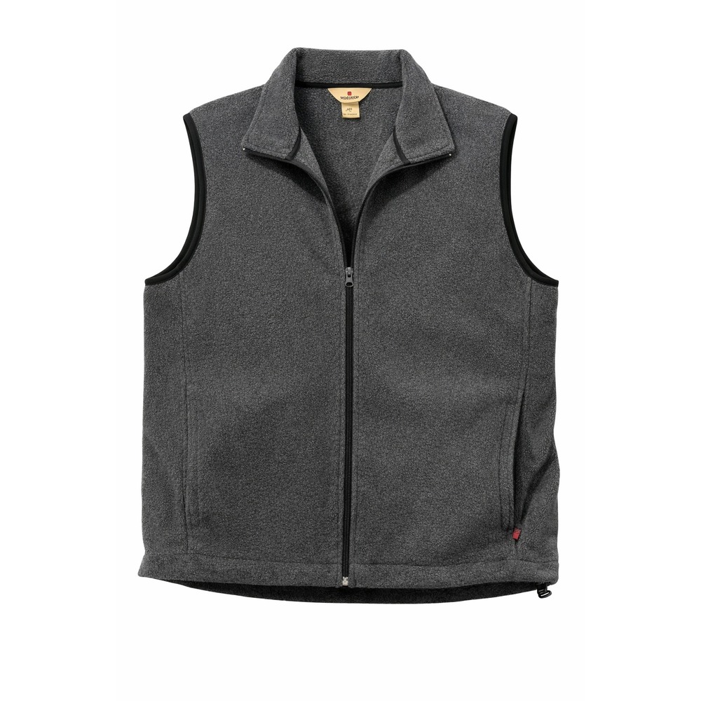 Woolrich Fleece Vest Women M Gray Full Zip Outdoor Lightweight Classic Core